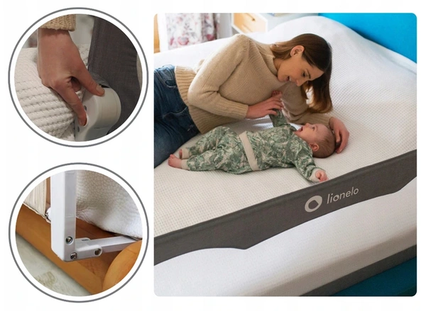 LIONELO HANNA barierka bramka ochronna łóżka 66cm