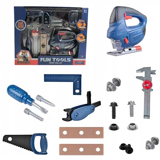 SKRZYNKA Z NARZĘDZIAMI Zestaw dla dzieci piła wyzynarka