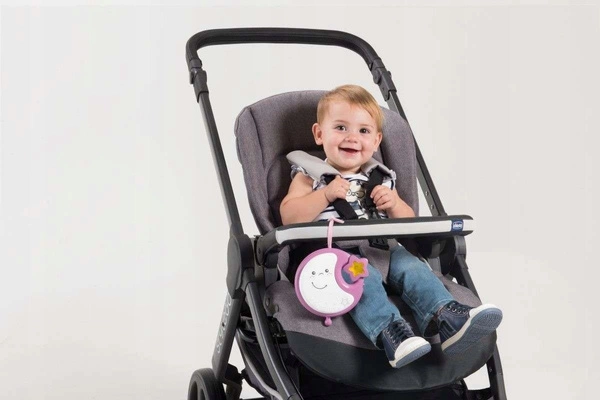 CHICCO Next2Dreams Next2Me karuzela na łóżeczko lampka szum różowa