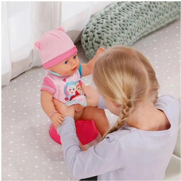 BABY BORN LALKA bobas interaktywna Emma dziewczynka 43 cm z akcesoriami