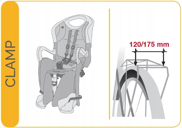 BELLELLI Tiger Easy Dream fotelik rowerowy odchylany na bagażnik