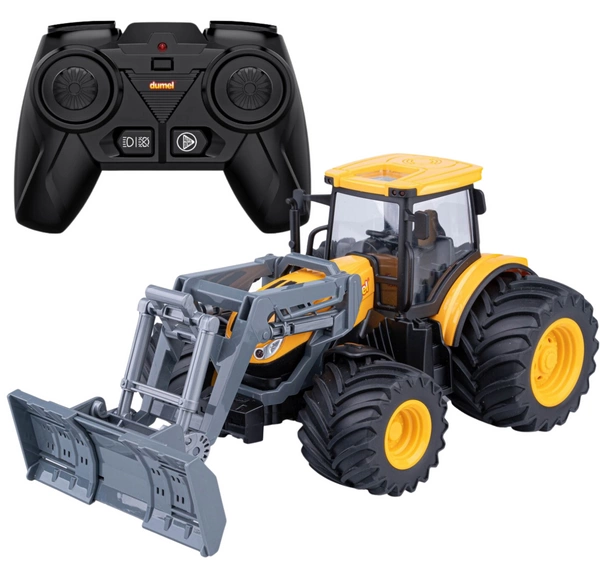 DUMEL agro pojazd Traktor RC + Spychacz + pilot