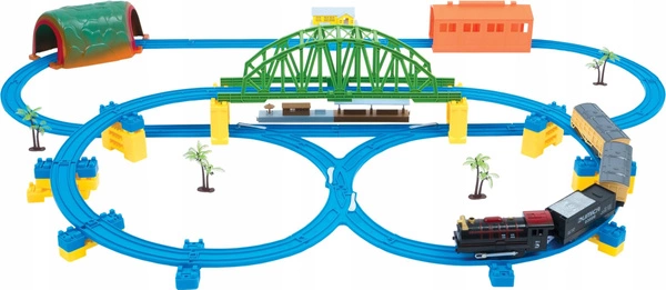 DUMICA Kolejka zestaw torów DELUXE D3 62el DU20333