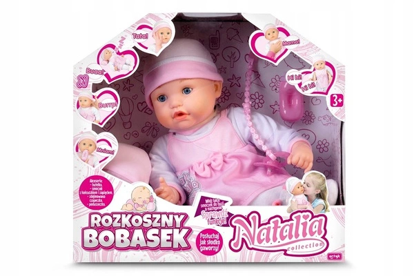 NATALIA lalka rozkoszny bobasek mówi śmieje płacze