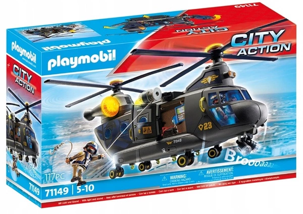 PLAYMOBIL śmigłowiec ratunkowy jednostki specjalnej 71149