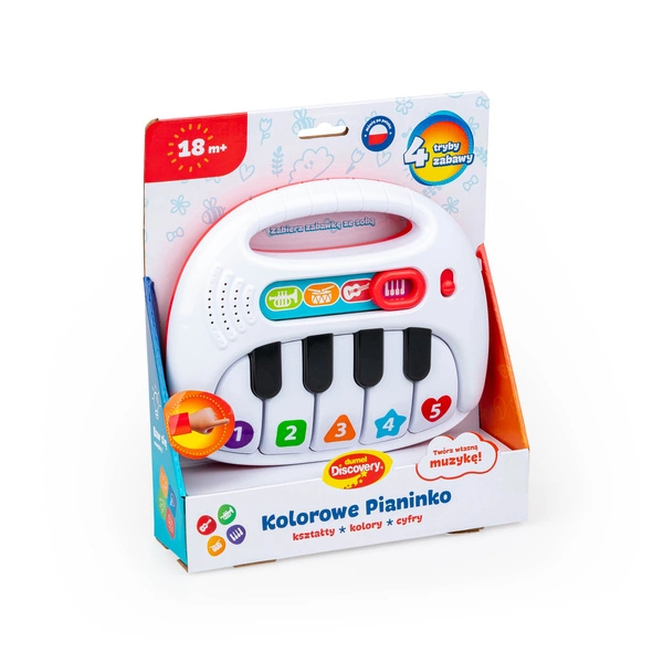 Dumel Pianinko interaktywne kształty kolory kolorowe