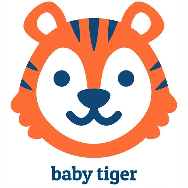 Baby Tiger Krzesełko do karmienia drewniane TINI Grey