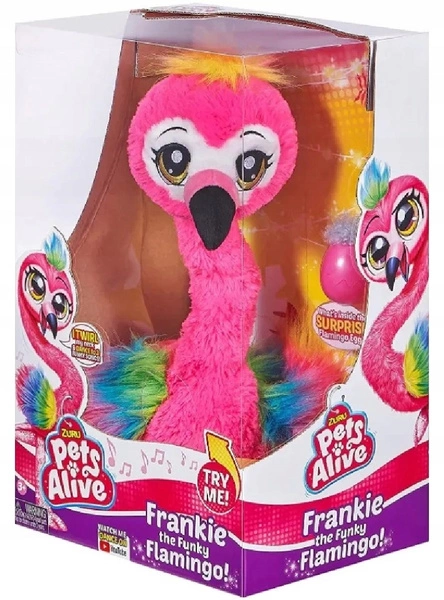 ZURU PETS ALIVE roztańczony różowy flaming pluszak