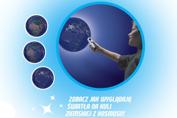 DUMEL Kula Ziemska Lampka Na Pilota Świeci 2181 5+