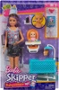 Barbie Skipper lalka Opiekunka zestaw z kołyską 
