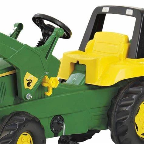 ROLLY TOYS Duży traktor na pedały John Deere ŁADOWACZ + ŁYŻKA