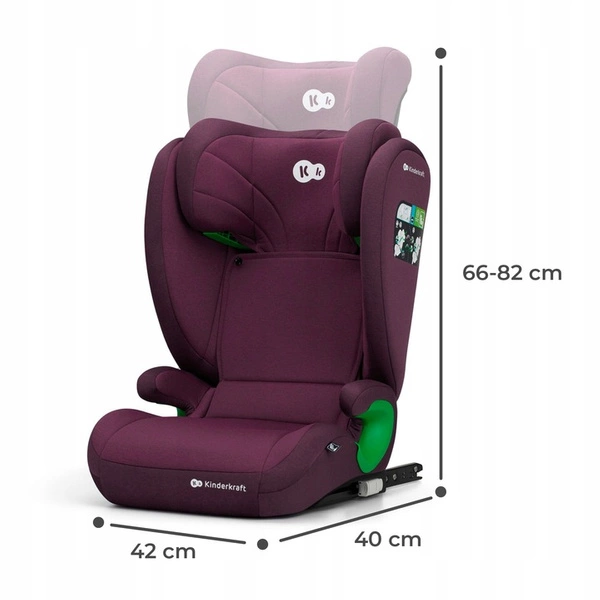 Kinderkraft Junior Fix 2 Fotelik samochodowy 100-150 i-Size 15-36 kg isofix