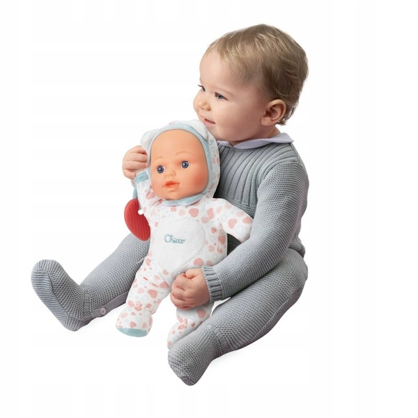 CHICCO MIĘKKA LEKKA LALKA przytulanka zabawka 30cm z gryzakiem