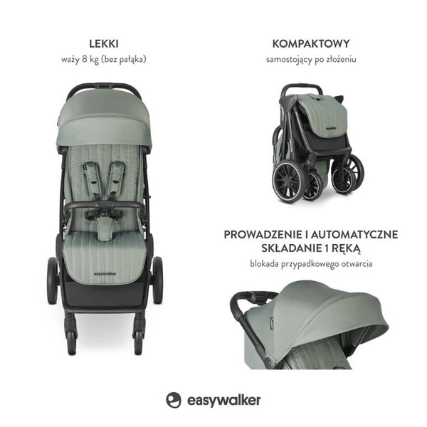 EASYWALKER Wózek Spacerowy JACKEY 2 MODEL XL spacerówka lekki