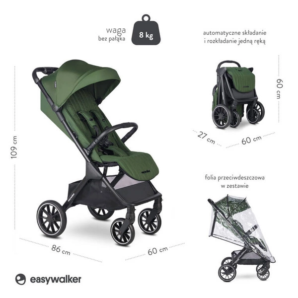 EASYWALKER Wózek Spacerowy JACKEY 2 MODEL XL spacerówka lekki