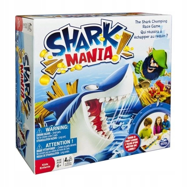 Spin Master gra planszowa Shark Mania Rekinomania zabawna dla całej rodziny