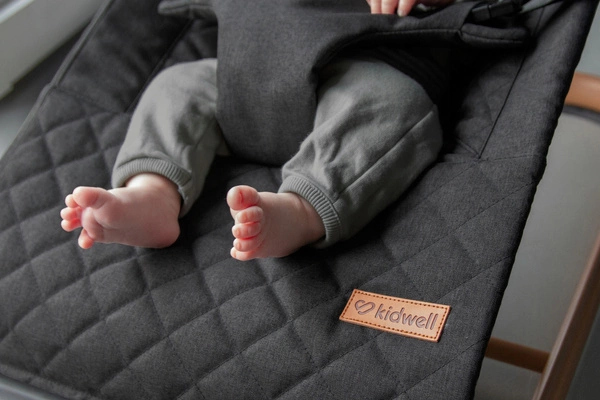 KIDWELL LARO leżaczek bujaczek składany dla niemowląt 2 zabawki pałąk