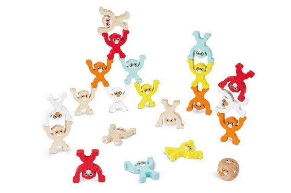 Janod - Gra zręcznościowa Małpia piramida 3+