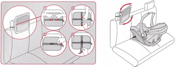 BRITAX ROMER LUSTERKO OBSERWACJI DZIECKA W PODRÓŻ