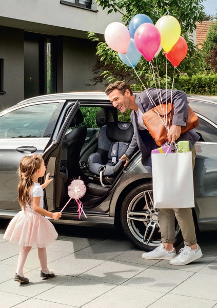 BRITAX ROMER Dualfix M i-size Storm Grey obrotowy fotelik 61-105cm