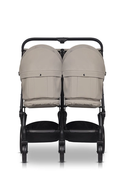 EURO-CART wózek bliźniaczy ECHO podwójny 2 pokrowce + folia do 22kg