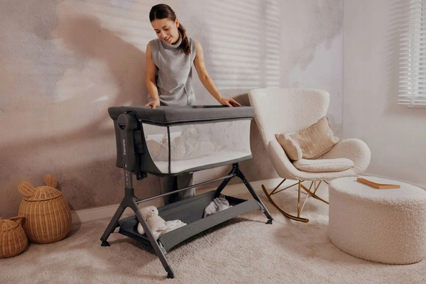 LIONELO LEONIE PLUS 3w1 Łóżeczko dostawne kołyska niemowlęce