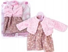 NATALIA Ubranka dla lalki sukienka wzory kurteczka różowa