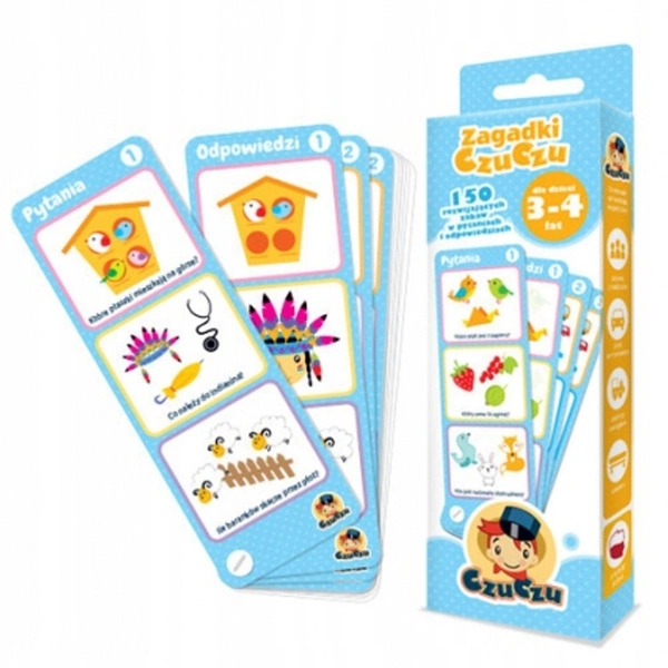 CzuCzu 3912 Gra Zagadki edukacyjne 150 gier 3+