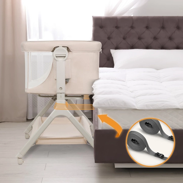 LIONELO LEONIE PLUS 3w1 Łóżeczko dostawne kołyska niemowlęce