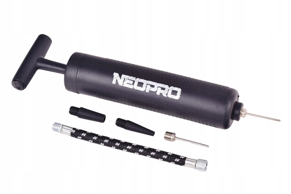 NEOPRO POMPKA DO PIŁEK Z WĘŻYKIEM +IGŁA x2 + 2 adaptery do materacy zabawek