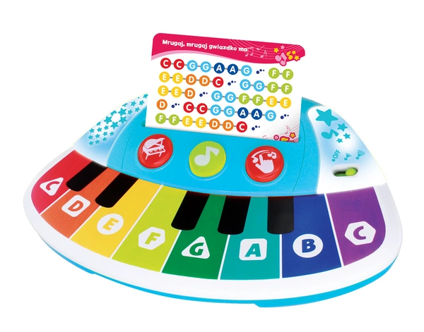 Dumel Pianinko interaktywne dotykowe + karty 2+