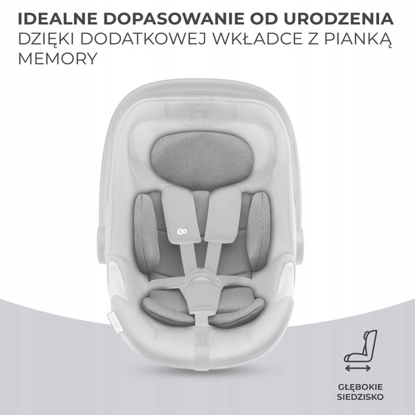Kinderkraft I-CARE Fotelik samochodowy 40-87 i-Size 0-13 kg ISOFIX