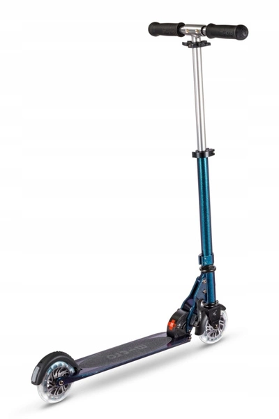 Hulajnoga Micro Sprite LED PEARL Green Purple świecące koła perłowy lakier