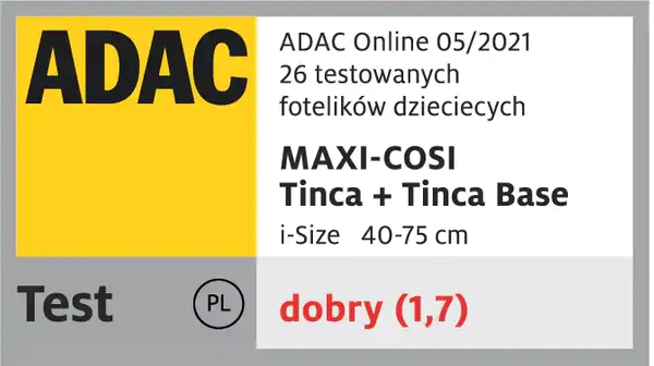 MAXI COSI TINCA FOTELIK NOSIDŁO i-size 0-13kg