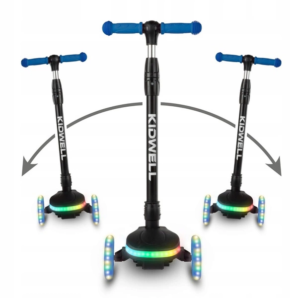 Hulajnoga LED KIDWELL Lumo balansowa świecące koła 3+ do 50 kg składana