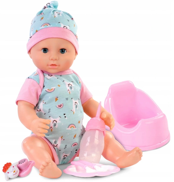 LALKA BOBAS siusiający gaworzy płacze + akcesoria