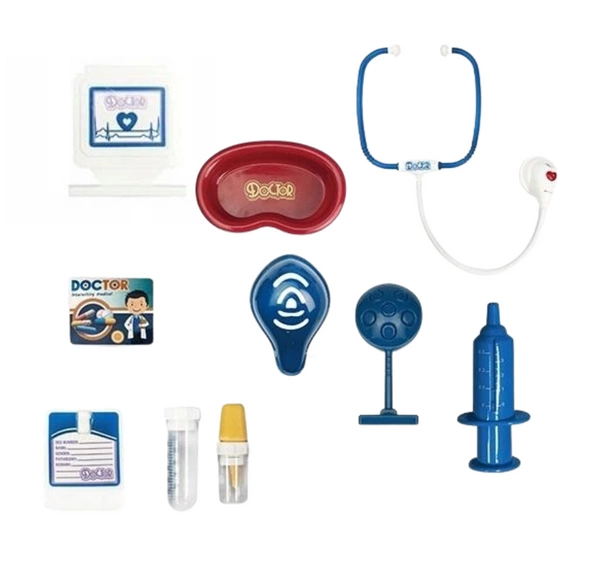 Zestaw lekarski doktor akcesoria światło stetoskop walizka