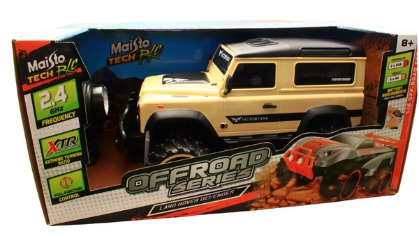 MAISTO OFF ROAD LAND ROVER DEFENDER JEEP samochód zdalnie sterowany 1:16 RC