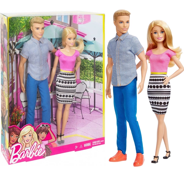 BARBIE Lalka + Ken zestaw prezentowy 2 lalki DHL76