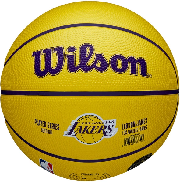 WILSON NBA Los Angeles Lakers Lebron James #23 r.3 Mini Piłka do koszykówki