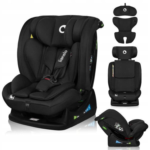 LIONELO IZZY fotelik samochodowy 40-150 cm PRZÓD TYŁ I-Size