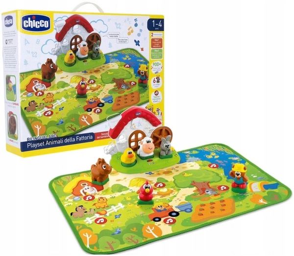 CHICCO interaktywna mata farma ze zwierzątkami dla malucha 1-4 lat