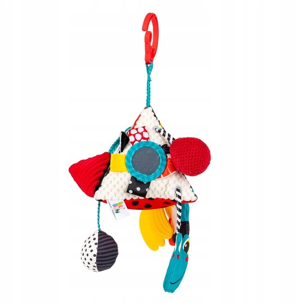 BALIBAZOO zawieszka kontrastowa piramidka krowa do wózka