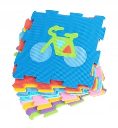 84356 Mata Piankowa pojazdy puzzle składana edukacyjna dwustronna Smily Play