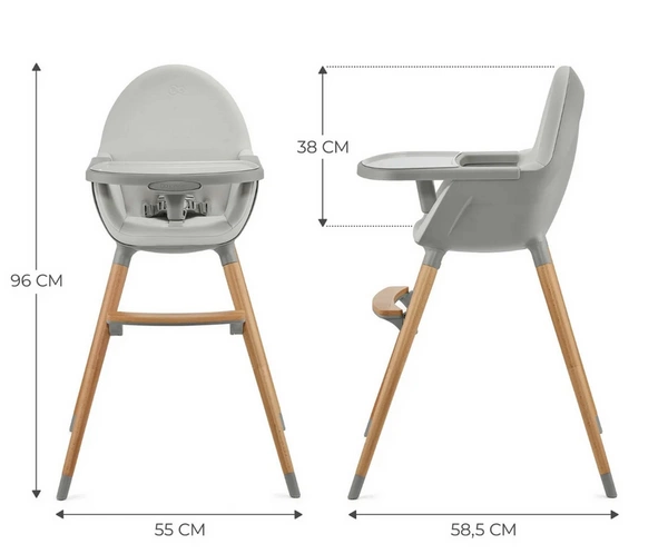 Kinderkraft Krzesełko do karmienia 2w1 FINI 2