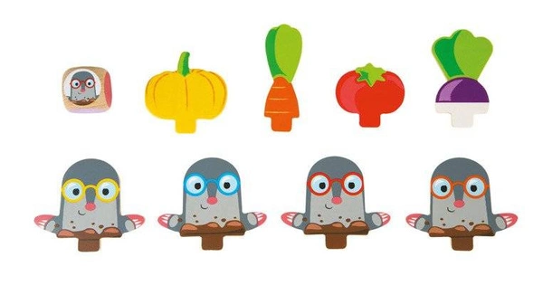 Janod - Gra wyścig Strzeż się kreta!