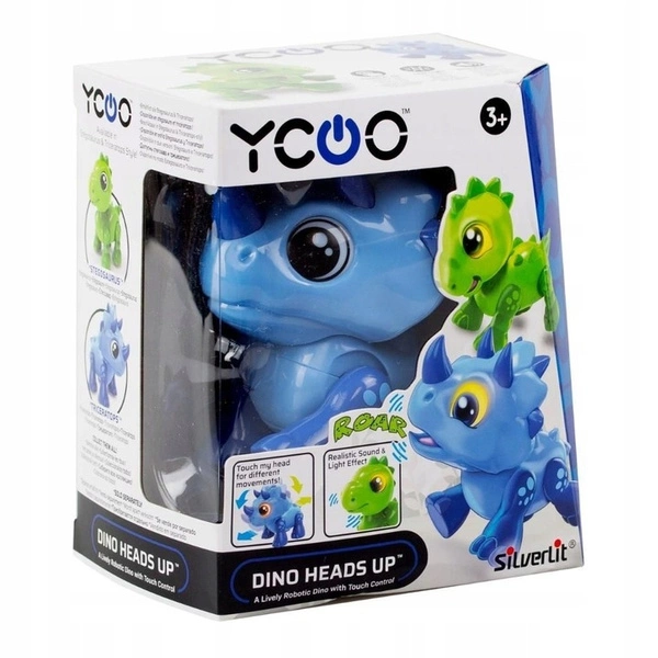 Silverlit Dino Heads Up triceratops Robot dinozaur zabawka interaktywna LED
