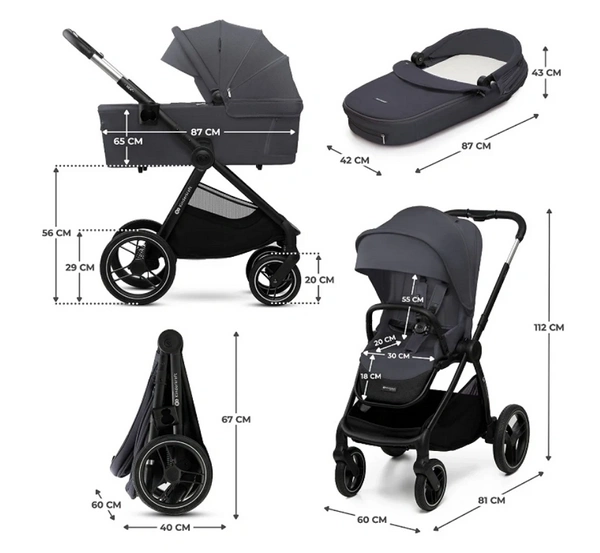 Kinderkraft NEA 2 Wózek dziecięcy wielofunkcyjny 2w1