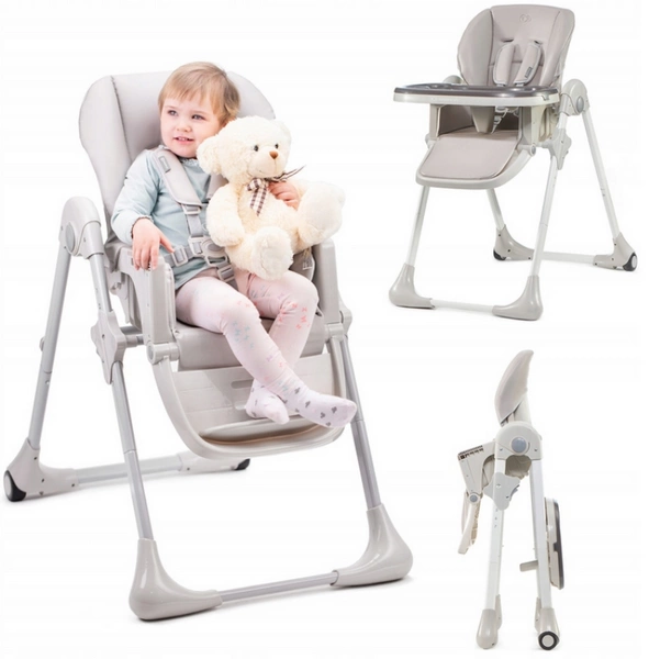 Kinderkraft YUMMY składane krzesełko do karmienia + tacka