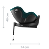 BRITAX ROMER Dualfix PRO M obrotowy fotelik I-SIZE 61-105cm